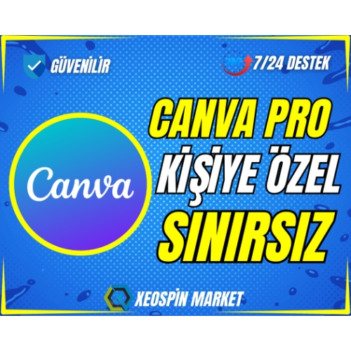  CANVA PRO + SINIRSIZ+ KENDİ HESABINIZA